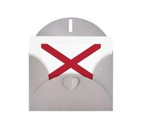 DUWAA Business Alabama State Flag print Greeting Cards for Clients and Customers Adult Employees Holiday Greeting, 4" x 6 "