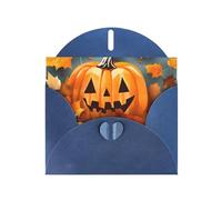 DUWAA Business Autumn Leaves Thanksgiving Day Pumpkin print Greeting Cards for Clients and Customers Adult Employees Holiday Greeting, 4" x 6 "