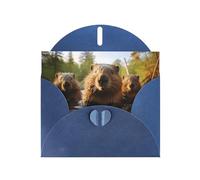 DUWAA Business beaver working1 print Greeting Cards for Clients and Customers Adult Employees Holiday Greeting, 4" x 6 "