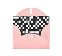 DUWAA Business Black White Formula Checkered Pattern print Greeting Cards for Clients and Customers Adult Employees Holiday Greeting, 4" x 6 "