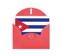 DUWAA Business Cuban flag print Greeting Cards for Clients and Customers Adult Employees Holiday Greeting, 4" x 6 "