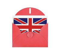 DUWAA Business English flag print Greeting Cards for Clients and Customers Adult Employees Holiday Greeting, 4" x 6 "