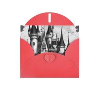 DUWAA Business gothic fairy tale castle04 print Greeting Cards for Clients and Customers Adult Employees Holiday Greeting, 4" x 6 "