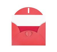 DUWAA Business Polish flag print Greeting Cards for Clients and Customers Adult Employees Holiday Greeting, 4" x 6 "