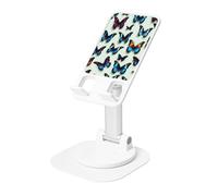DUWAA Butterfly and Cello Print 360°Rotating Cell Phone Stand, Adjustable Cell Phone Holder,Foldable Portable Phone Holder