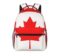 DUWAA Canadian Flag Print Camping Backpack Gym Backpack With Adjustable Shoulder Straps Sturdy Work Bag Laptop Rucksack