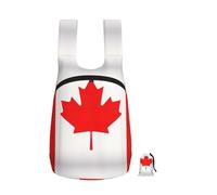DUWAA Canadian Flag Print Packable Backpack 16l Gym Backpack Portable Storage Carry On Backpack Travel Bag For Men Women