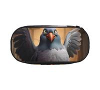 DUWAA cartoon pigeon 1 print Functional Stationery Pouch Portable Pencil Bags Pencil case, Lightweight Pencil Pouch