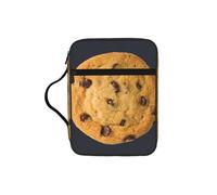 DUWAA Chocolate Cookie Print 26× 20 Cm Large Capacity Bible Cover Case, Study Supplies Tote Bag for Women and Christian