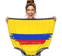 DUWAA Colombian Flag Print Novelty Briefs Oversized Women'S Knickers Granny Funny Pants Big Knickers Joke Gifts For Party Black