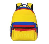 DUWAA Colombian Flag Print Rucksack Bag For Men Women High-Capacity Vacuum Backpack Multi-Layer Design Travel Backpack