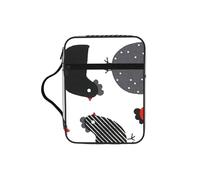 DUWAA Creative Cartoon Chicken Print 26Ã- 20 Cm Large Capacity Bible Cover Case, Study Supplies Tote Bag for Women and Christian