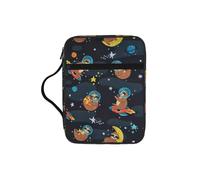 DUWAA Cute Baby Sloths Sleeping Print 26Ã- 20 Cm Large Capacity Bible Cover Case, Study Supplies Tote Bag for Women and Christian