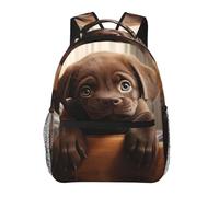 DUWAA Cute Labrador Dog 1 Print Camping Backpack Gym Backpack With Adjustable Shoulder Straps Sturdy Work Bag Laptop Rucksack