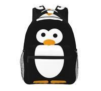 DUWAA Cute Penguin Print Camping Backpack Gym Backpack With Adjustable Shoulder Straps Sturdy Work Bag Laptop Rucksack