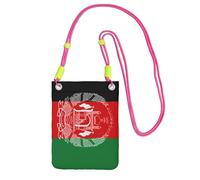 DUWAA Flag Of Afghanistan Print Crossbody Bag For Women, Shoulder Bag Purse, Travel Sport Mini Phone Bag, Phone Wallet, Fuchusia, One Size