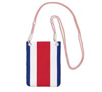 DUWAA Flag Of Costa Rica Print Crossbody Bag For Women, Shoulder Bag Purse, Travel Sport Mini Phone Bag, Phone Wallet