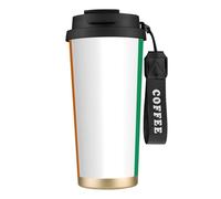 DUWAA Flag Of Cote D'Ivoire Print Stainless Steel Insulated Travel Coffee Mug, Camping Mug,Coffee Tumbler For Men Women