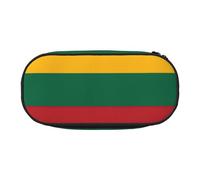 DUWAA Flag of Lithuania print Functional Stationery Pouch Portable Pencil Bags Pencil case, Lightweight Pencil Pouch