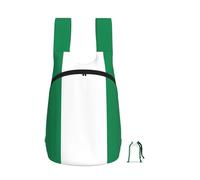 DUWAA Flag Of Nigeria Print Portable Daypack, Foldable Lightweight Storage Shoulder Backpack Bag For Travel Hicking Outdoor