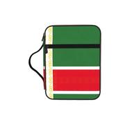 DUWAA Flag of The Chechen Republic Print 26Ã- 20 Cm Large Capacity Bible Cover Case, Study Supplies Tote Bag for Women and Christian