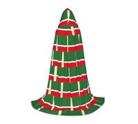 DUWAA Flag Of The Chechen Republic Print Halloween Costume Clothes Halloween Medieval Costume Cape For Women Men Renaissance Hooded Cloak