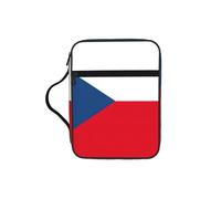 DUWAA Flag of The Czech Republic Print 26Ã- 20 Cm Large Capacity Bible Cover Case, Study Supplies Tote Bag for Women and Christian