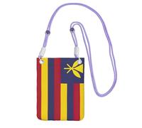 DUWAA Flag Of The Kingdom Of Hawaii Print Crossbody Bag For Women, Shoulder Bag Purse, Travel Sport Mini Phone Bag, Phone Wallet, Purple, One Size