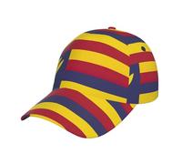 DUWAA Flag of The Kingdom of Hawaii Print Men's Baseball Caps, Adjustable Trucker Hat, Womens Ponytail Hat, Sport Baseball Cap Black