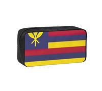 DUWAA Flag of The Kingdom of Hawaii Print Pencil Case Large Capacity Pencil Pouch Marker Pen Bag Coin Pouch Office Stationery Organizer