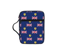 DUWAA Flag of The Turks and Caicos Islands Print 26Ã- 20 Cm Large Capacity Bible Cover Case, Study Supplies Tote Bag for Women and Christian