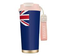 DUWAA Flag Of The Turks And Caicos Islands Print Stainless Steel Insulated Travel Coffee Mug, Camping Mug,Coffee Tumbler For Men Women