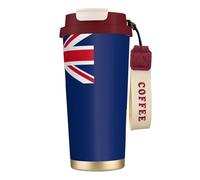 DUWAA Flag Of The Turks And Caicos Islands Print Stainless Steel Insulated Travel Coffee Mug, Camping Mug,Coffee Tumbler For Men Women