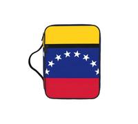 DUWAA Flag of Venezuela Print Multi Functional Bible Bag Cosmetic Bags with Handle Waterproof Pencil Case with Compartments