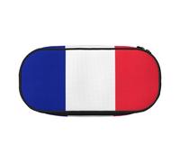 DUWAA French flag print Functional Stationery Pouch Portable Pencil Bags Pencil case, Lightweight Pencil Pouch