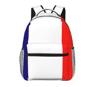 DUWAA French Flag Print Rucksack Bag For Men Women High-Capacity Vacuum Backpack Multi-Layer Design Travel Backpack