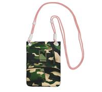 DUWAA Green Army Digital Camouflage Print Crossbody Bag For Women, Shoulder Bag Purse, Travel Sport Mini Phone Bag, Phone Wallet