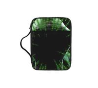 DUWAA Hacker Attack Print Multi Functional Bible Bag Cosmetic Bags with Handle Waterproof Pencil Case with Compartments