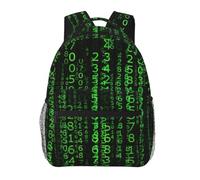 DUWAA Hacker Era Print Rucksack Bag For Men Women High-Capacity Vacuum Backpack Multi-Layer Design Travel Backpack