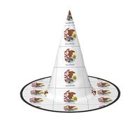 DUWAA Illinois State Flag Print Print Halloween Hanging Witch Hats Costume Accessories, Decorations For Home, Yard, Porch-3pcs