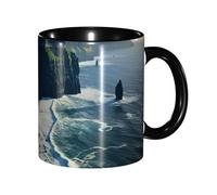 DUWAA Ireland Outdoors County Clare The Cliffs Print Ceramic Cup With Gift Box, Beautiful Coffee Mugs For Holiday Birthday Gift Coffee Milk 6 Color