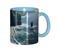 DUWAA Ireland Outdoors County Clare The Cliffs Print Ceramic Cup With Gift Box, Beautiful Coffee Mugs For Holiday Birthday Gift Coffee Milk 6 Color