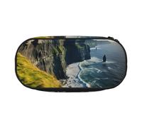 DUWAA Ireland Outdoors County Clare The Cliffs print Functional Stationery Pouch Portable Pencil Bags Pencil case, Lightweight Pencil Pouch