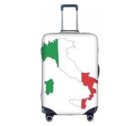 DUWAA Italian Flag Map Print Luggage Cover Elastic Suitcase Cover Protector Fits 18-32 Inch Suitcase Travel Accessories, White, XL