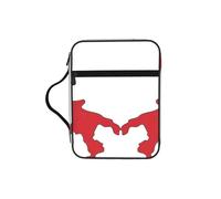 DUWAA Italian Flag Map Print Multi Functional Bible Bag Cosmetic Bags with Handle Waterproof Pencil Case with Compartments