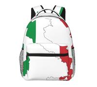 DUWAA Italian Flag Map Print Rucksack Bag For Men Women High-Capacity Vacuum Backpack Multi-Layer Design Travel Backpack