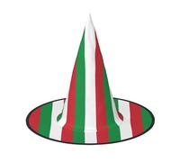 DUWAA Italian Flag Print Print Halloween Hanging Witch Hats Costume Accessories, Decorations For Home, Yard, Porch-3pcs