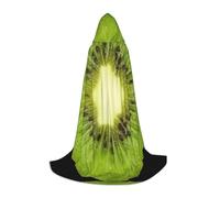 DUWAA Kiwi Slice Print Halloween Hooded Cloak Cape Medieval Style For Christmas Party, Cosplay Masquerade Costumes