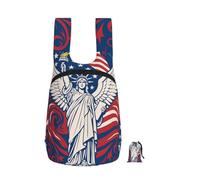 DUWAA Liberty Statue With American Print Packable Backpack 16l Gym Backpack Portable Storage Carry On Backpack Travel Bag For Men Women