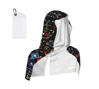DUWAA Math Formula Print Cooling Neck Towel, Portable Hooded Instant Cool Sports Wraps Ot Summer For Sports Yoga Workout